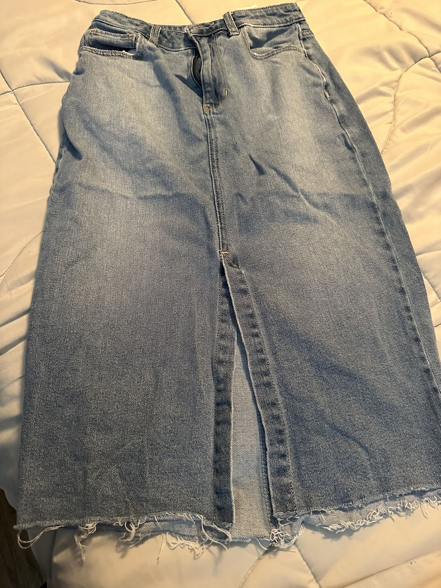 Used Long Jean Skirt 