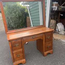 Wood Vanity
