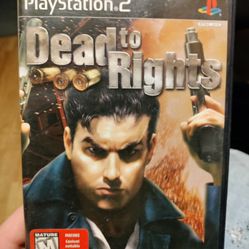 Dead To Rights Playstation 2 Game 