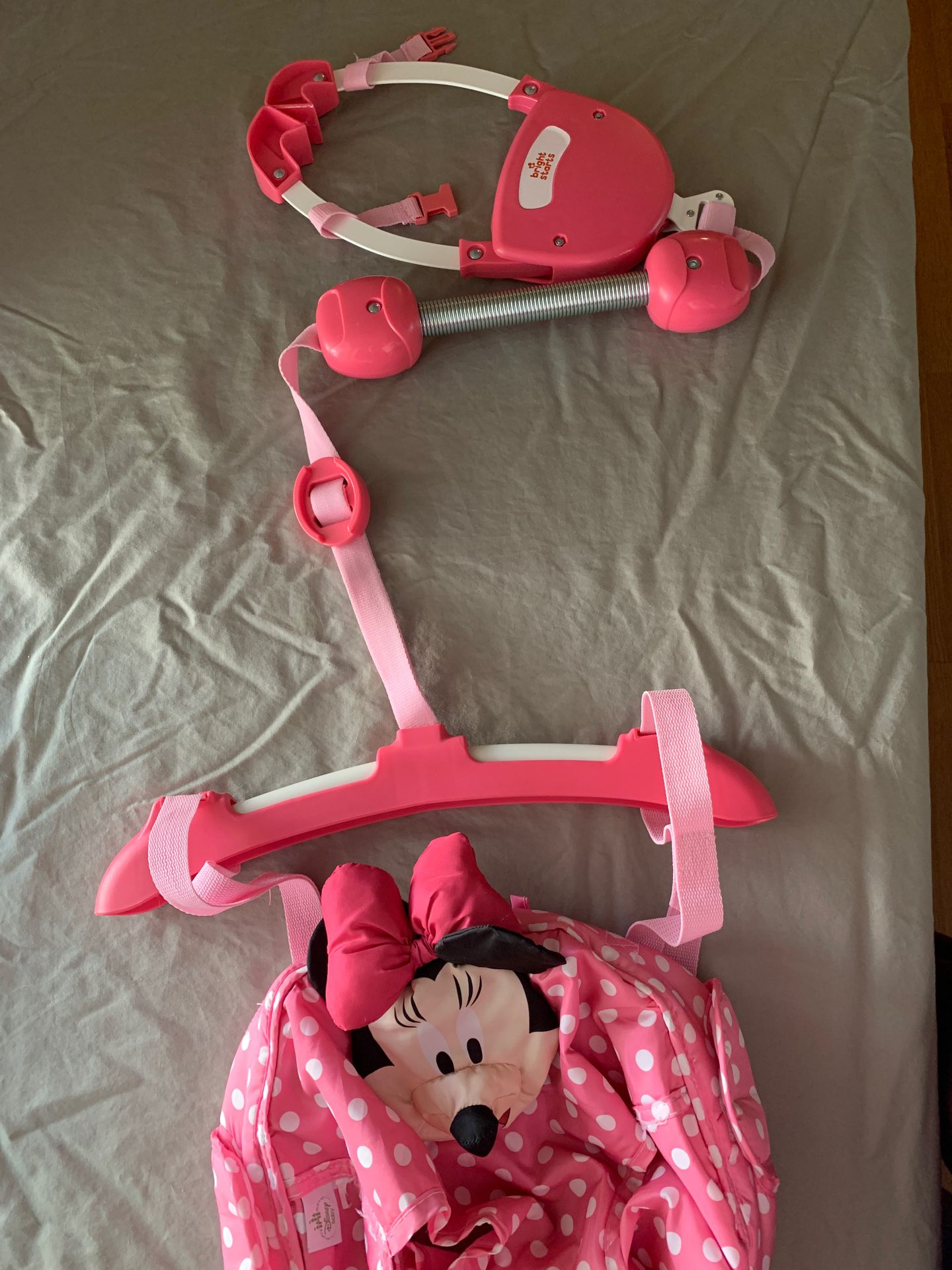 Disney Minnie Mouse baby jumper, door hanging infant jumper bouncer for