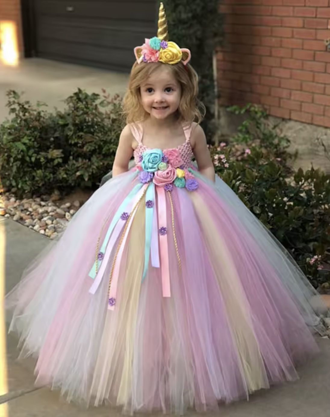 New Girls Unicorn Dress Costume Size 3/4T and Size 5/6T $33 Each