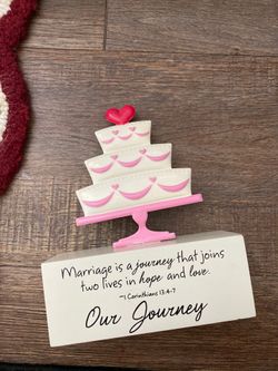 New wedding Christian saying wedding cake