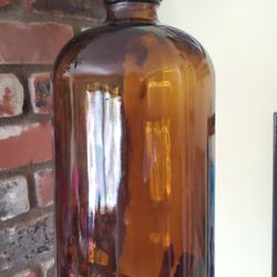 Amber Apothecary Glass Bottle