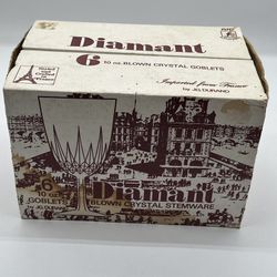 Diamant by Cristal D'Arques-Durrand - 6 Pieces of Fine Crystal