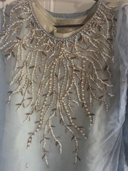 Pretty shafoon embriodred dress