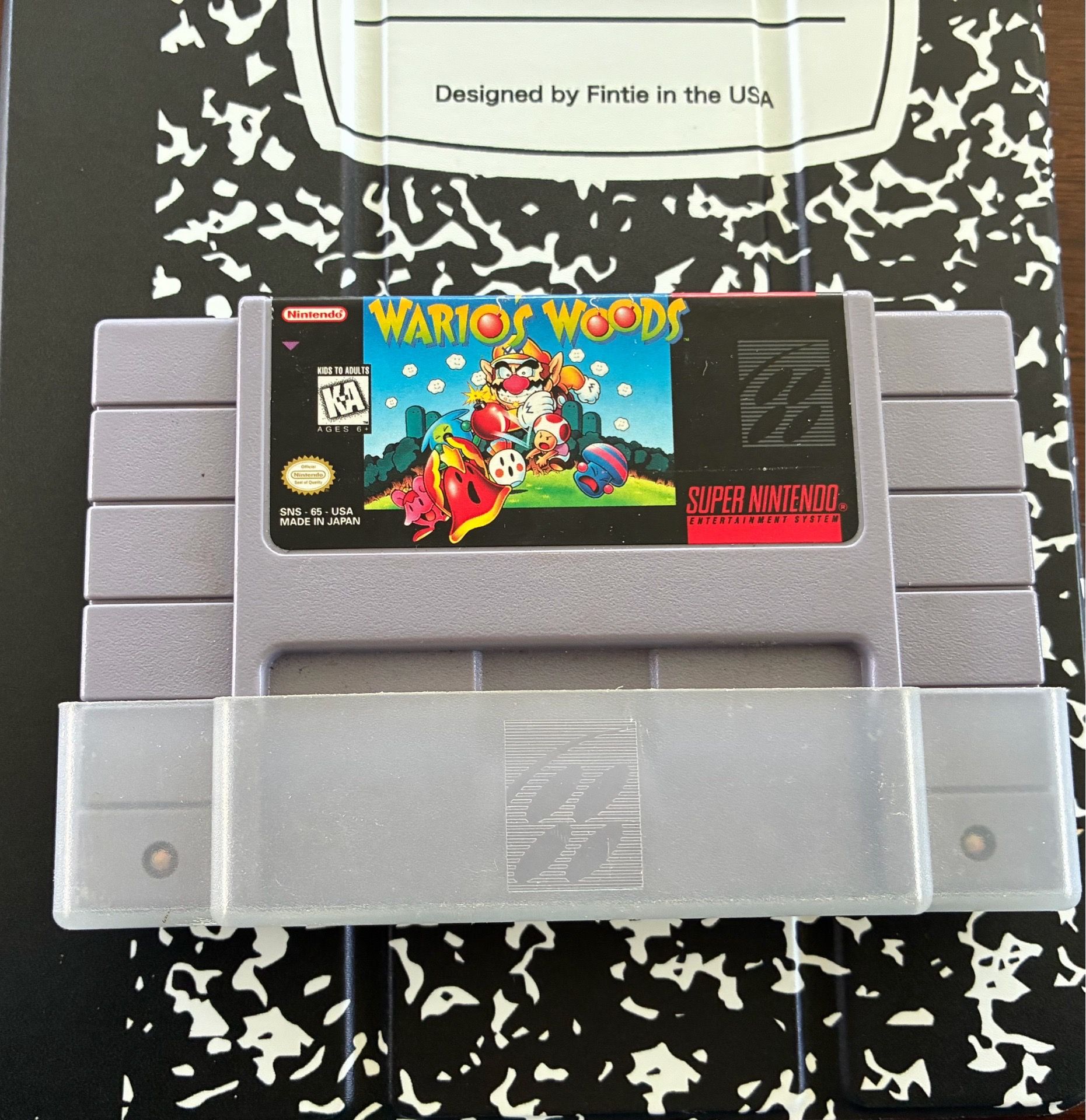 Vintage Super Nintendo warrior woods game