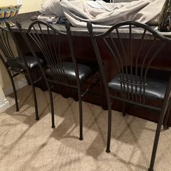 3 - COUNTER HEIGHT CHAIRS