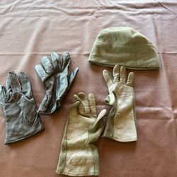 Army Gloves And Hat 