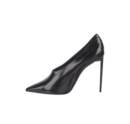 Saint Laurent Black Leather Booties - Size 40