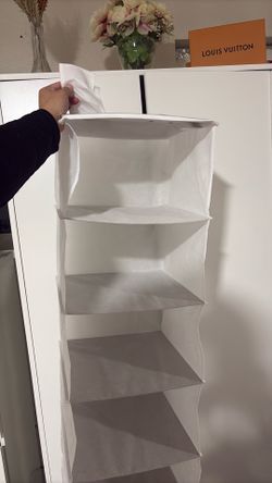 White organizer for closet