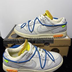 Nike Dunk Low Off-White Lot 10 of 50 Size 9.5 by Virgil