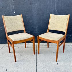 Vintage Danish Modern Teak Dining Chairs by D-Scan