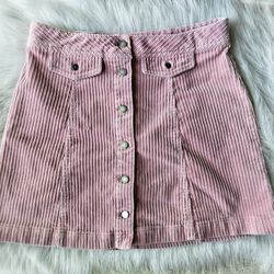 Mauve Corduroy Skirt