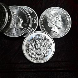 1oz .999 Silver Coins "Roaring Lion" 