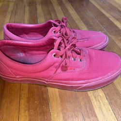 Vans (All Red W/ Gold Eyelets)