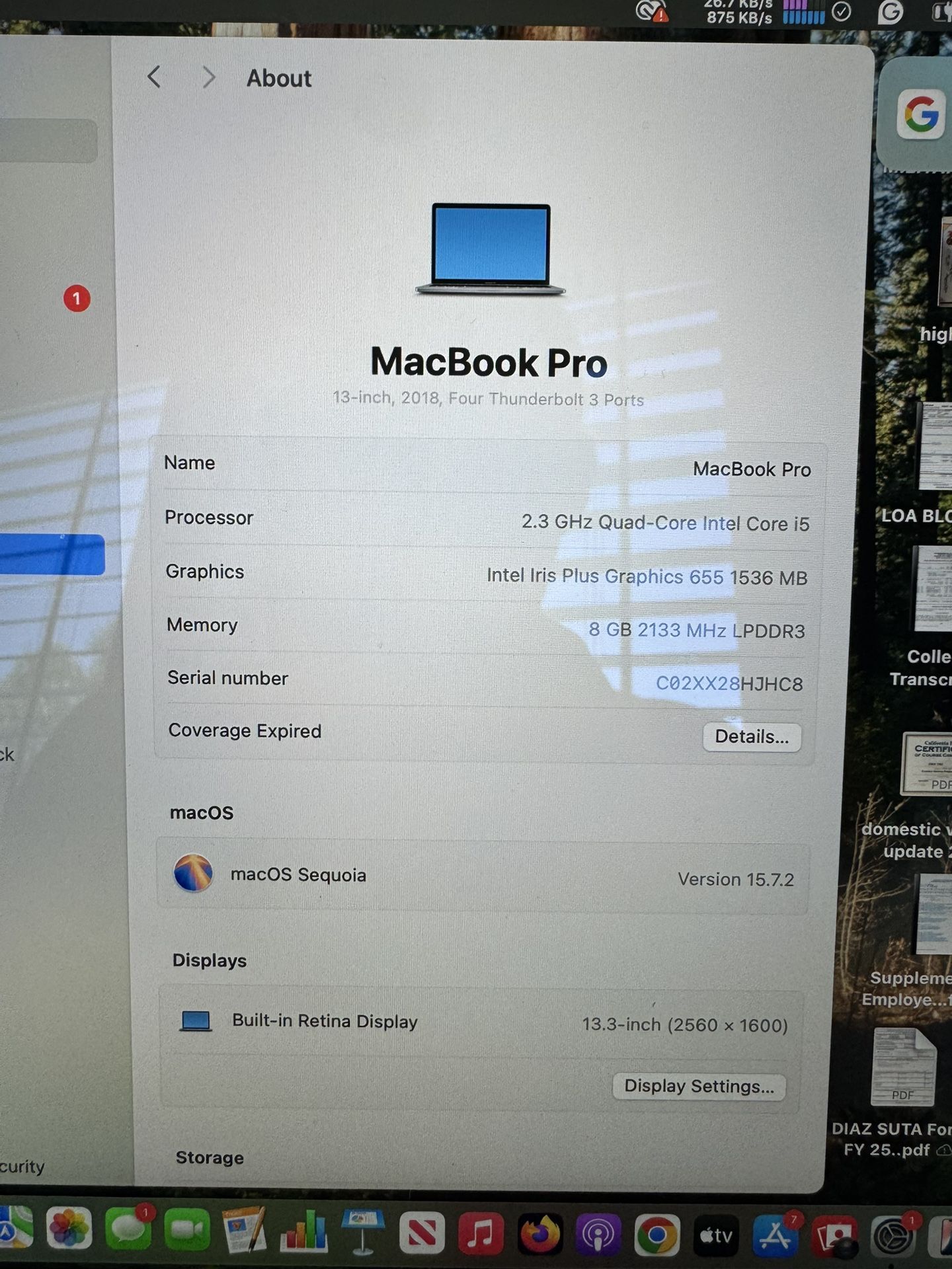 MacBook Pro 2018