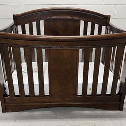 Slumber Time Simmons kids Crib & Mattress Converts from crib, toddler bed, daybed, and full size Headboard 