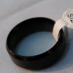 Mens Black Wedding Band Size 10....perfect For That Special Day 