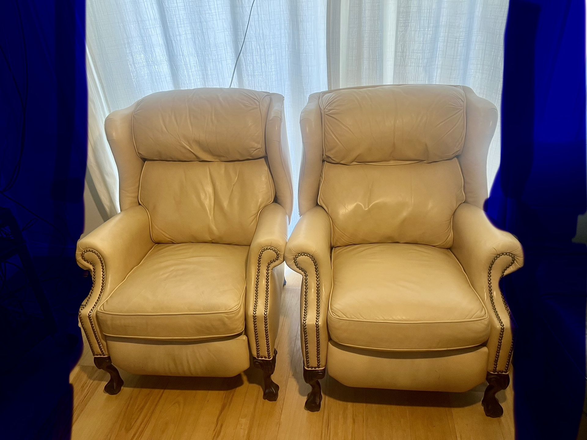 Leather Recliners Lean Back Mechanisim