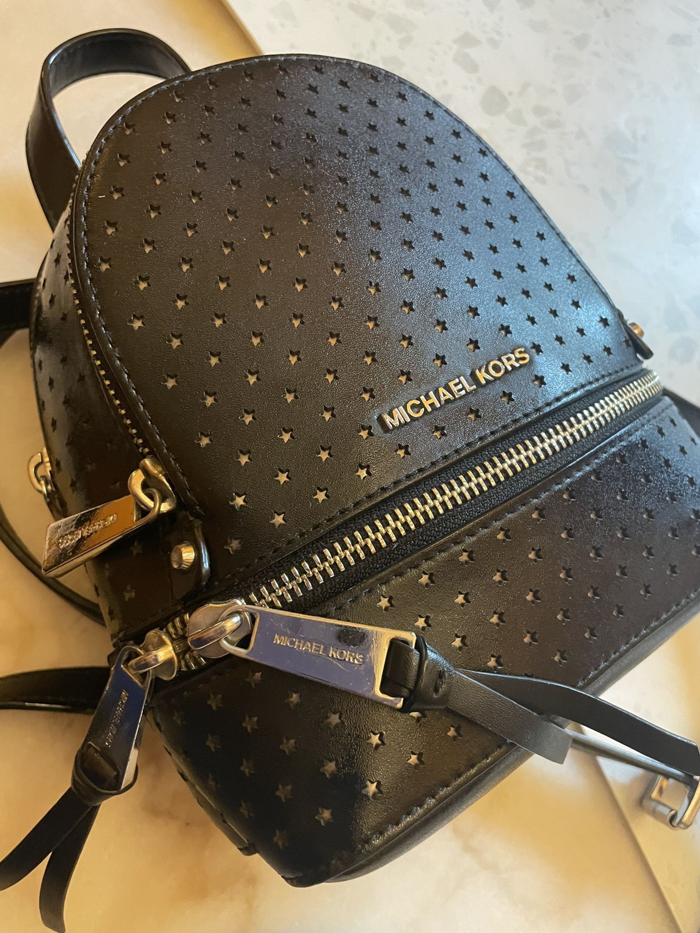 Michel Kors Rhea Mini Star Leather Backpack for Sale in 