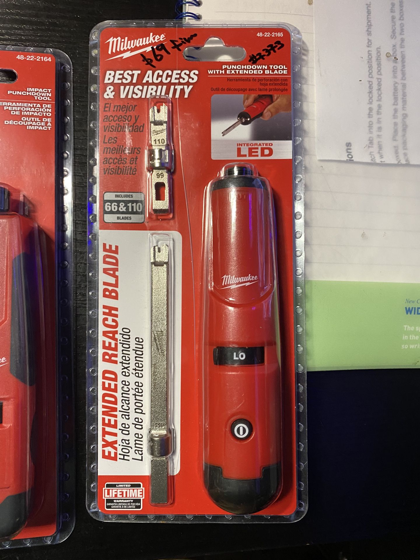 Milwaukee Impacting Punchdown Tool with Extended Blade