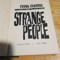 Frank EDwards Strange People Book