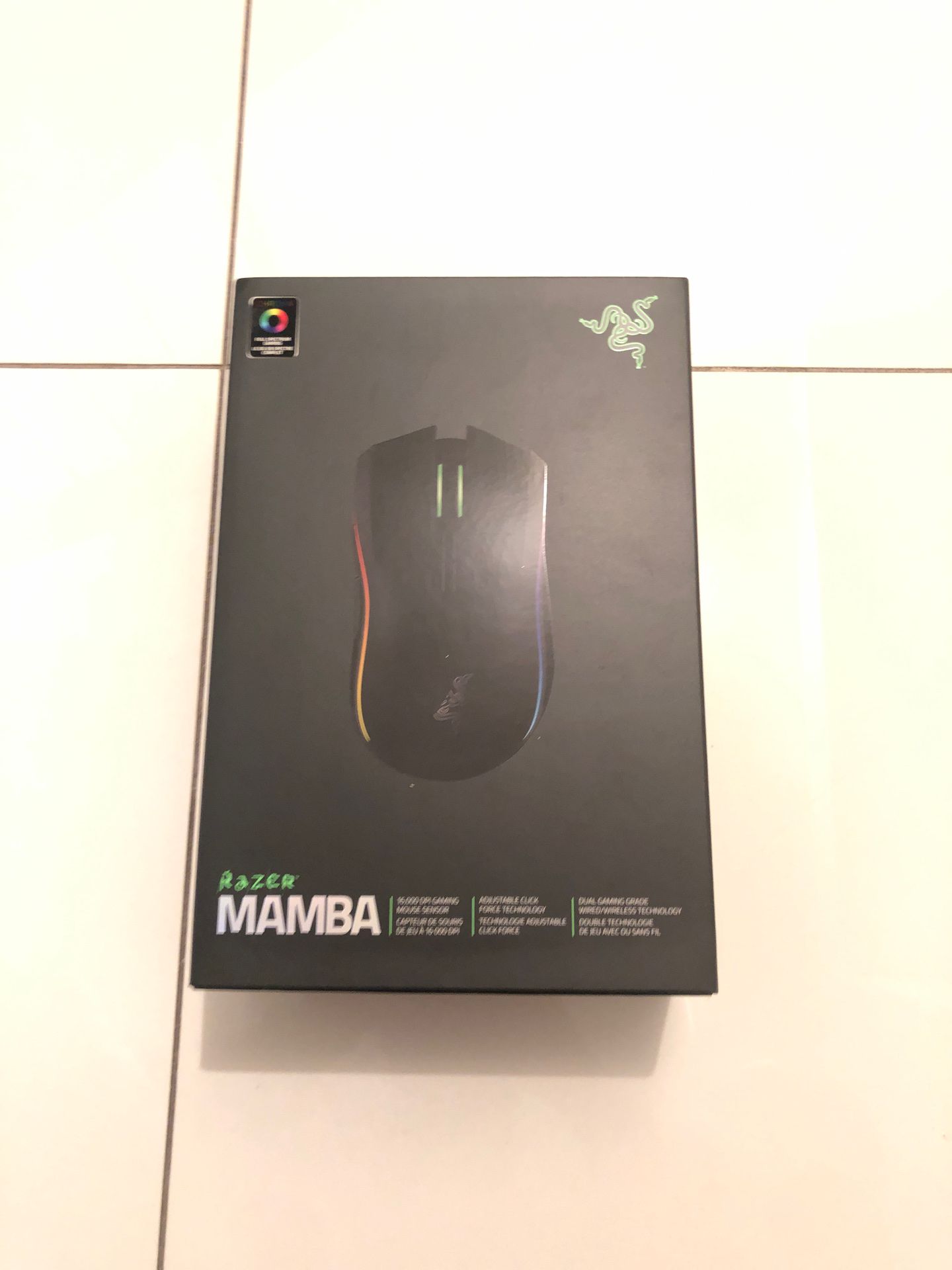 Razer Mamba Chroma - Professional Grade Esports Wired/Wireless Ergonomic Gaming Mouse - 16,000 DPI Sensor