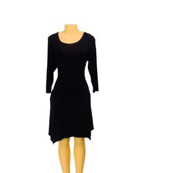 Exist Sz M Woman Dress Navy Blue