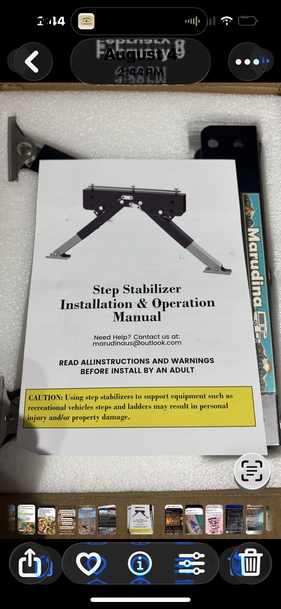 New- Rv Step Stabilizer