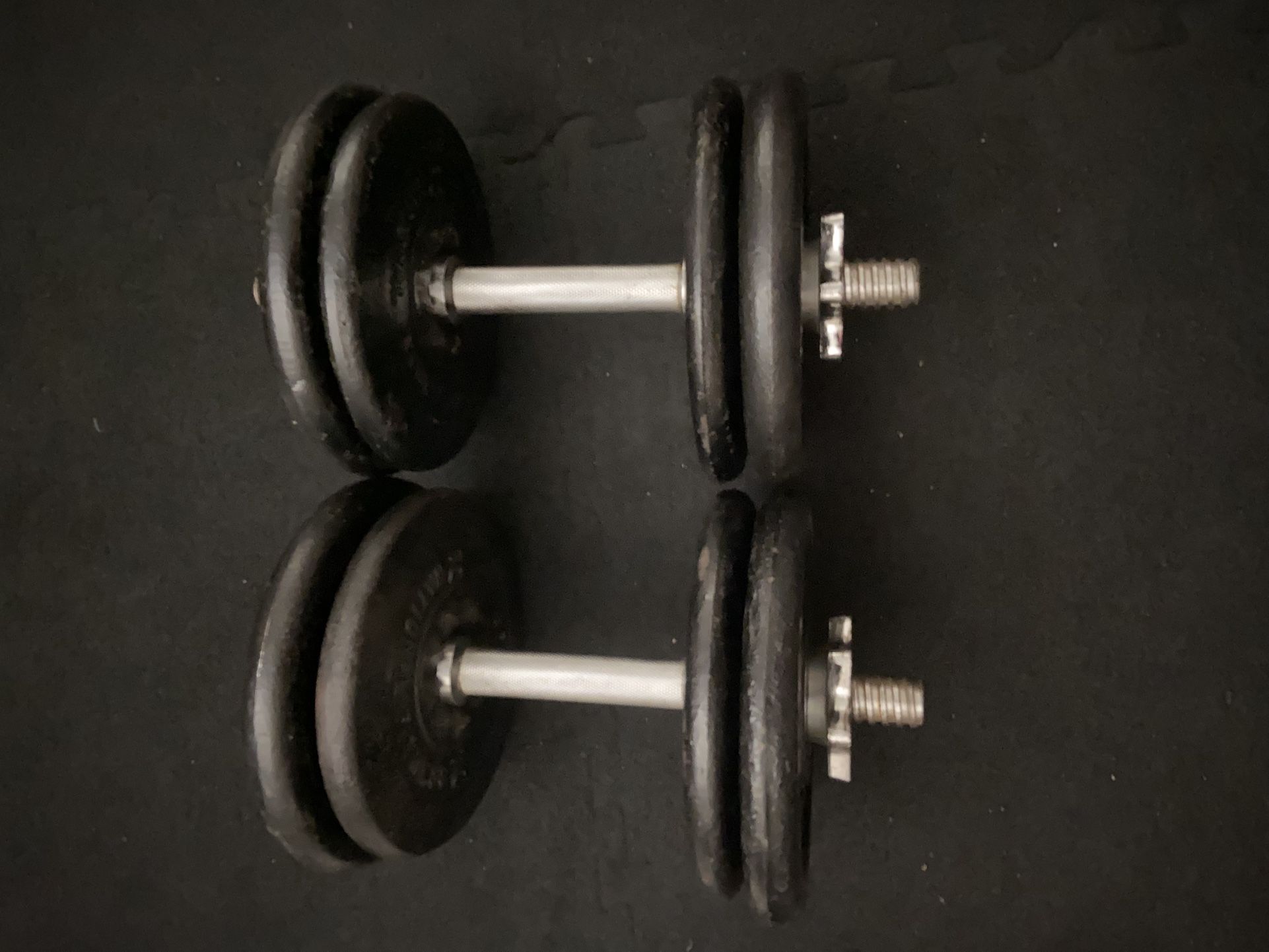 45 Lb Pairs Adjustable dumbbell. 90 Lb Total
