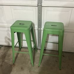 Green Bar Stools 