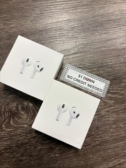 Apple AirPods 4 Bluetooth Headphones New - Only $1 Today Pay The Rest Later! 