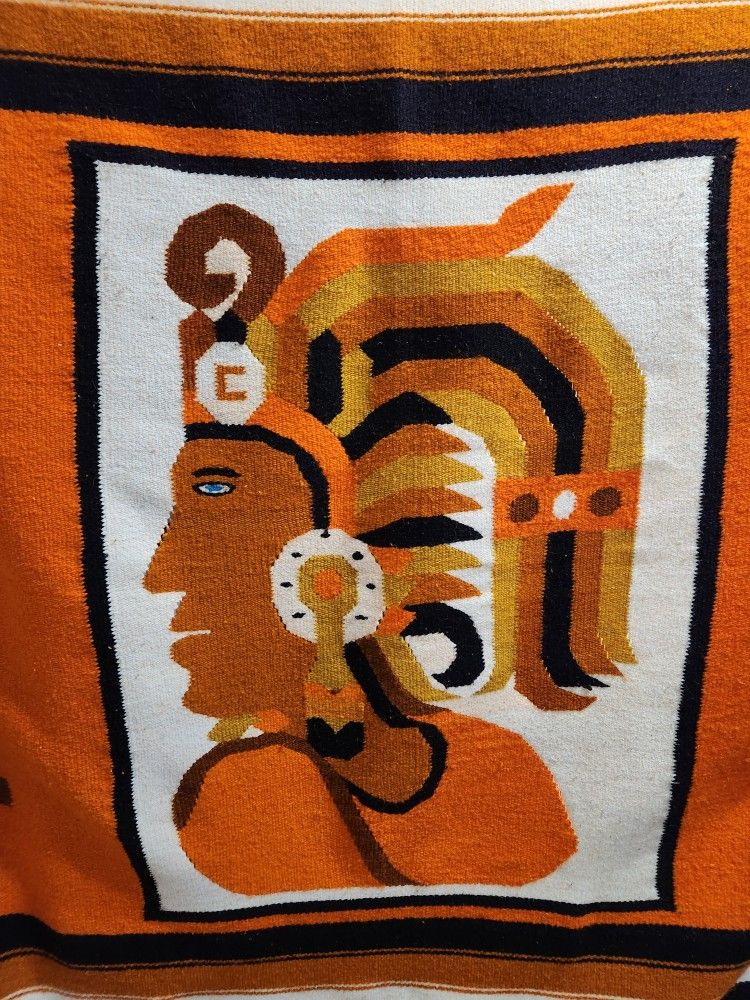 Vintage Mexican Blanket - WARRIOR
