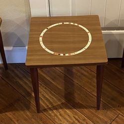 Vintage MCM Set Of 3 - Ceramic Tile Inlay Formica Nesting Stacking Tables