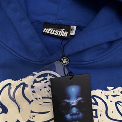 Brand New Blue Hellstar Hoodie