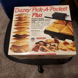 Dazey Pick-4-Pocket Snack/Waffle Maker/Grill