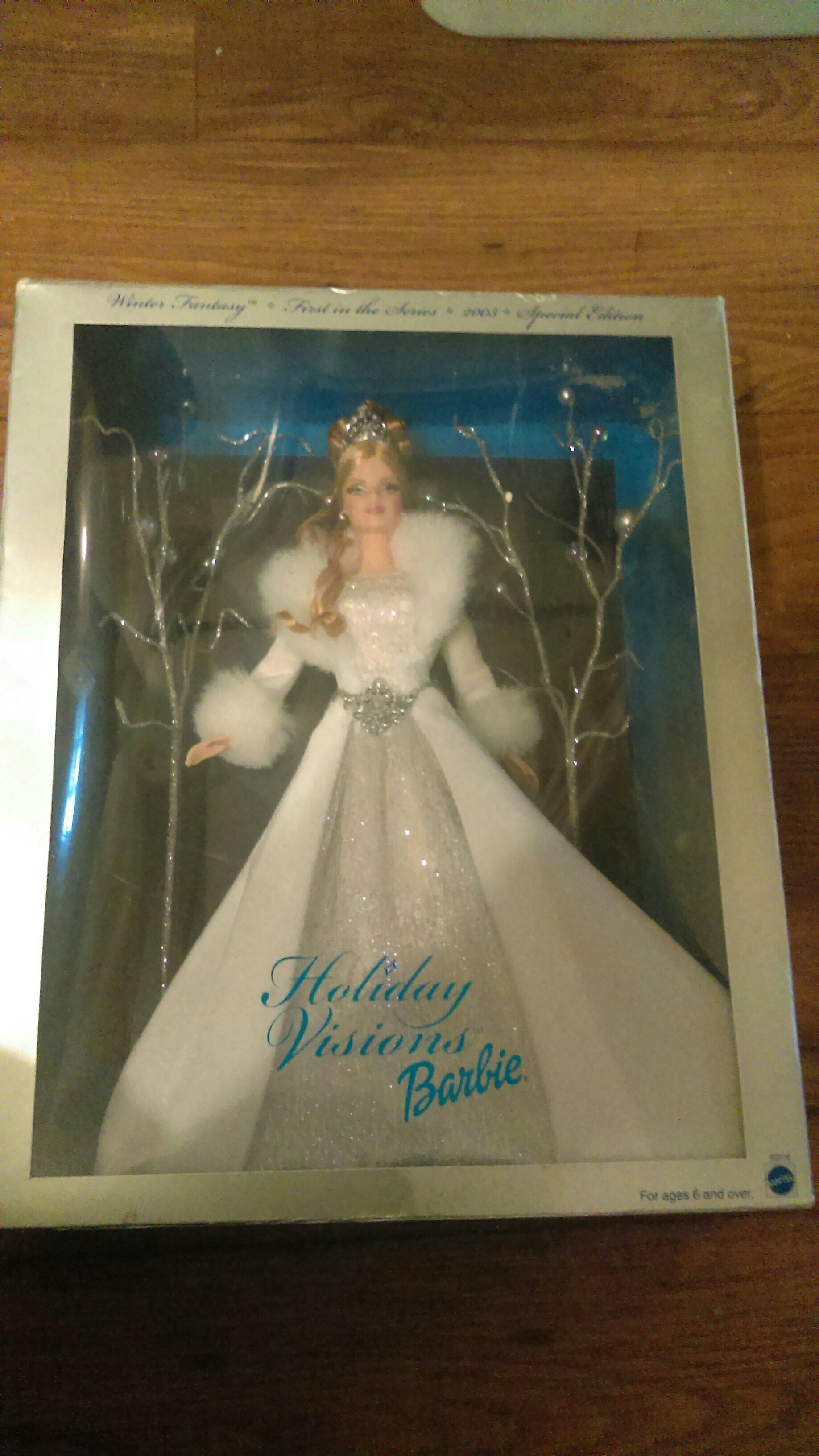 New in box collectible holiday visions BARBIE