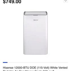 Hisense 15000 BTU (12000 BTU DOE) portable Air Conditioner