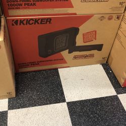 Kicker L7t10 Inch Down Firing Subwoofer In Kicker Box No Credit Check Payment Plan Available 