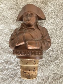 Vintage Courvoisier Cognac Corked Bottle Stopper 