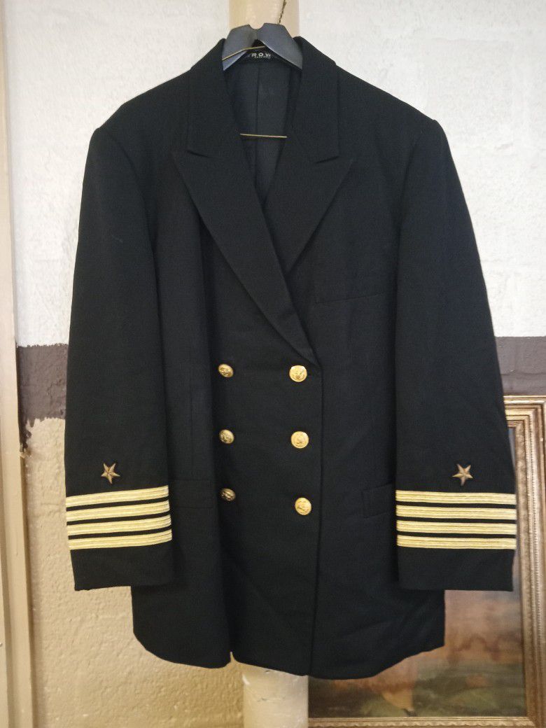 Men's Navy Captain Dress Jacket 40 R