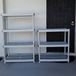 2 Plastic Shelves 