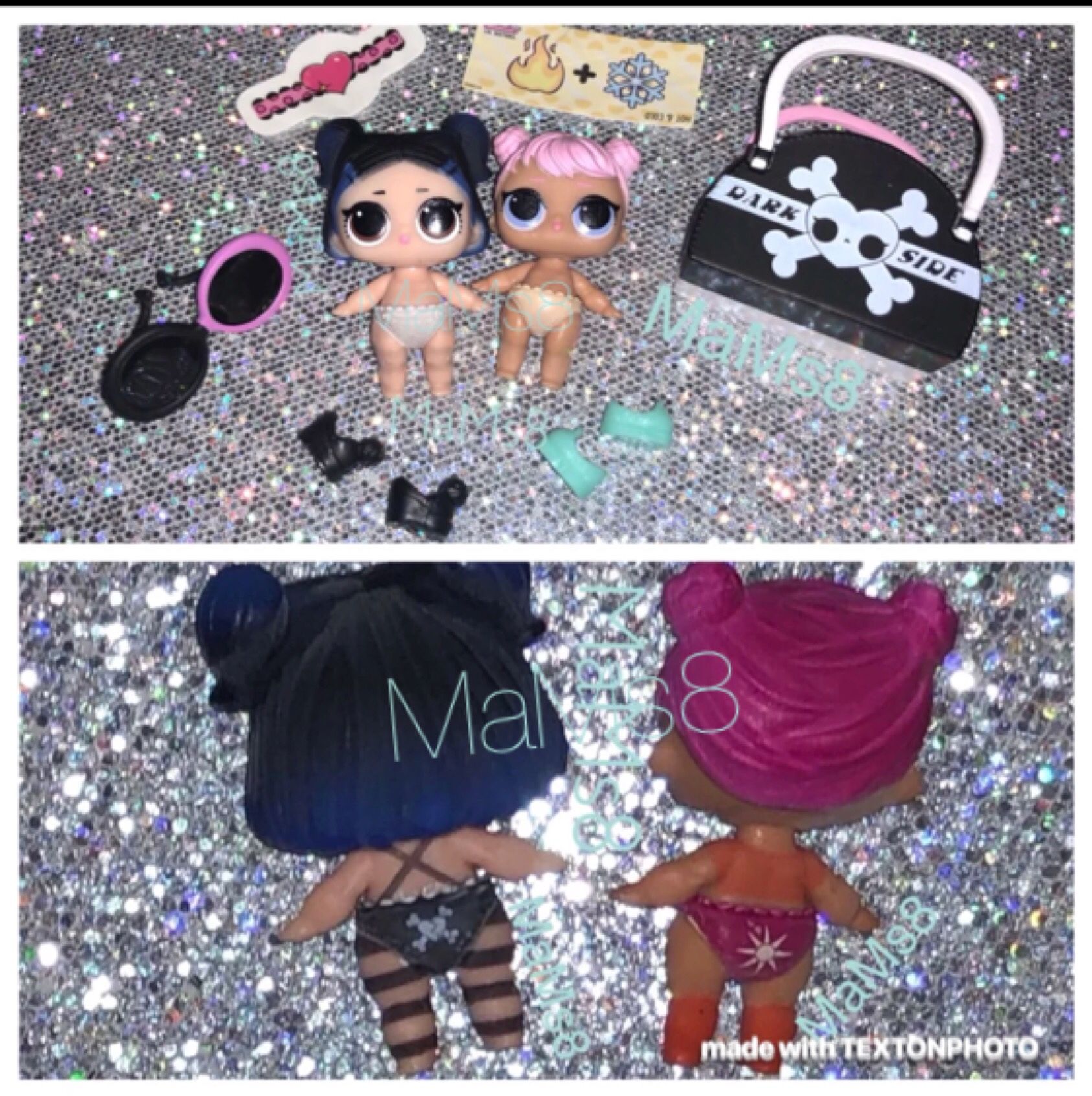 Lol Doll Lil’ Dusk and Lil’ Dawn Confetti Series 3 Wave 2
