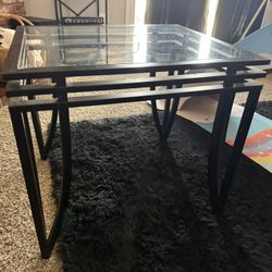 Black Glass Table