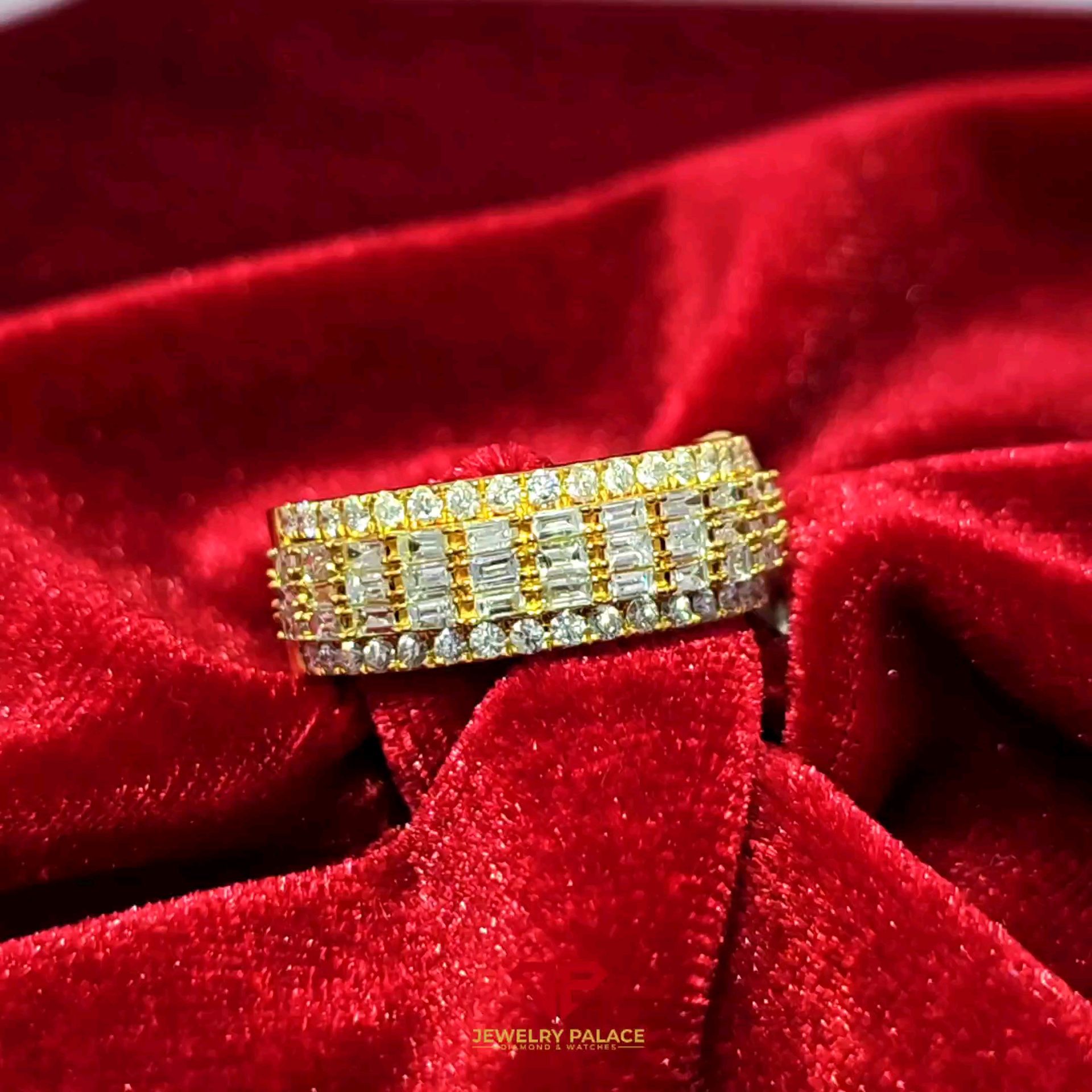 Elegant Diamond MENS Band 14K Yellow Gold 1.41ctw Diamond