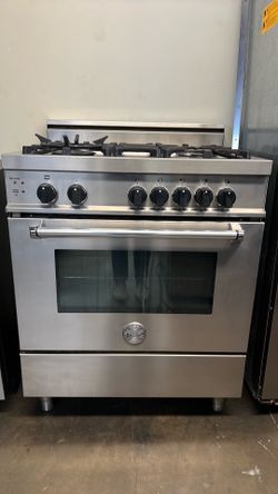 BERTAZZONI 30”WIDE GAS RANGE STOVE STAINLESS STEEL