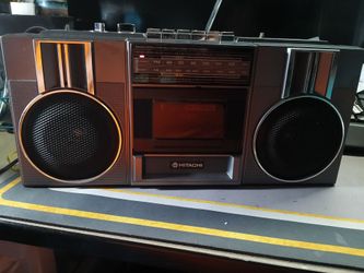 Vintage boom box, 1980s HITACHI /#TRK-6820H - $100 obo.