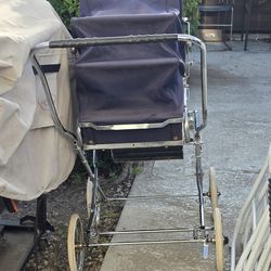 Vintage baby stroller.