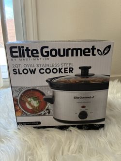2QT. Oval Stainless Steel Slow Cooker