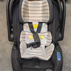 Graco SnugRide SnugFit 35 DLX Infant Car Seat | Baby Car Seat with Anti Rebound Bar, Hamilton